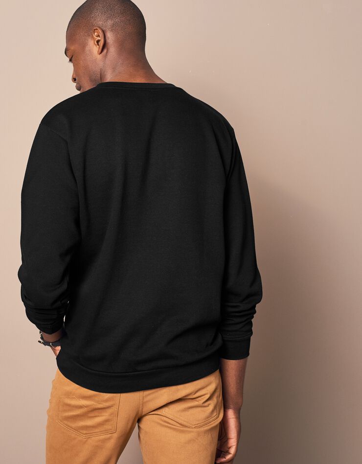 Sweat molleton col rond (noir) Sweat molleton col rond (noir)