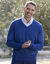 Pull col V 80% laine (marine)