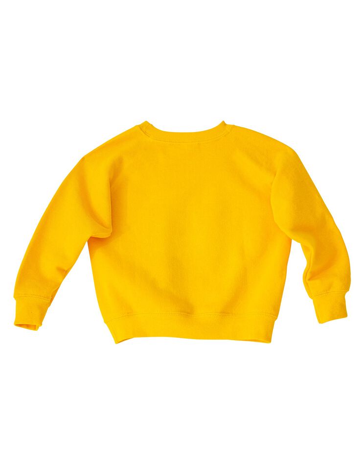 Sweat enfant molleton imprimé, collection LEM (safran) Sweat enfant molleton imprimé, collection LEM (safran)