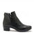 Boots zippées semelle et largeur confort (noir)