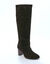 Bottes en cuir su&eacute;d&eacute;  (noir)