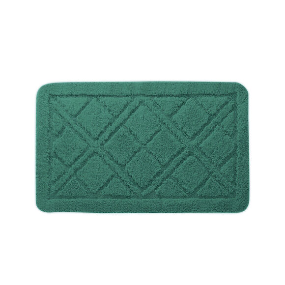 Tapis de bain losanges (eucalyptus)
