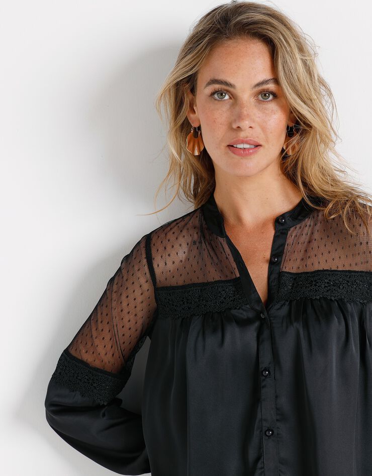 Chemise boutonnée (noir) Chemise boutonnée (noir)