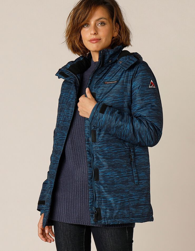 Parka imperméable doublée polaire (bleu canard) Parka imperméable doublée polaire (bleu canard)