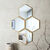 Miroir hexagonal multiple  (doré)