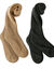 Chaussettes hautes fourrées - lot de 2  (noir + taupe)