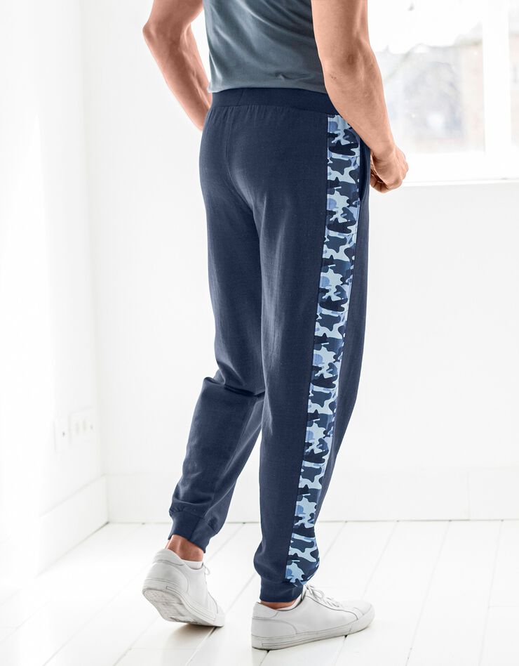Pantalon jogging imprimé camouflage molleton recyclé (marine) Pantalon jogging imprimé camouflage molleton recyclé (marine)