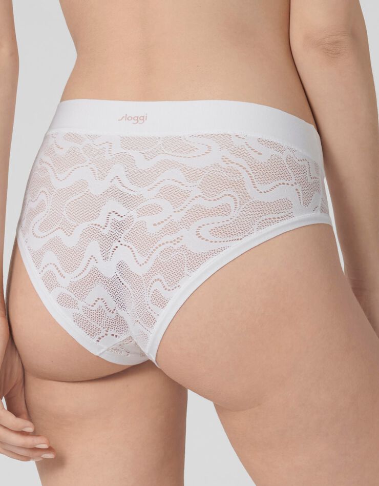 Culotte midi dentelle extensible Go Allround (blanc) Culotte midi dentelle extensible Go Allround (blanc)