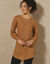 Pull-tunique maille fantaisie  (noisette)