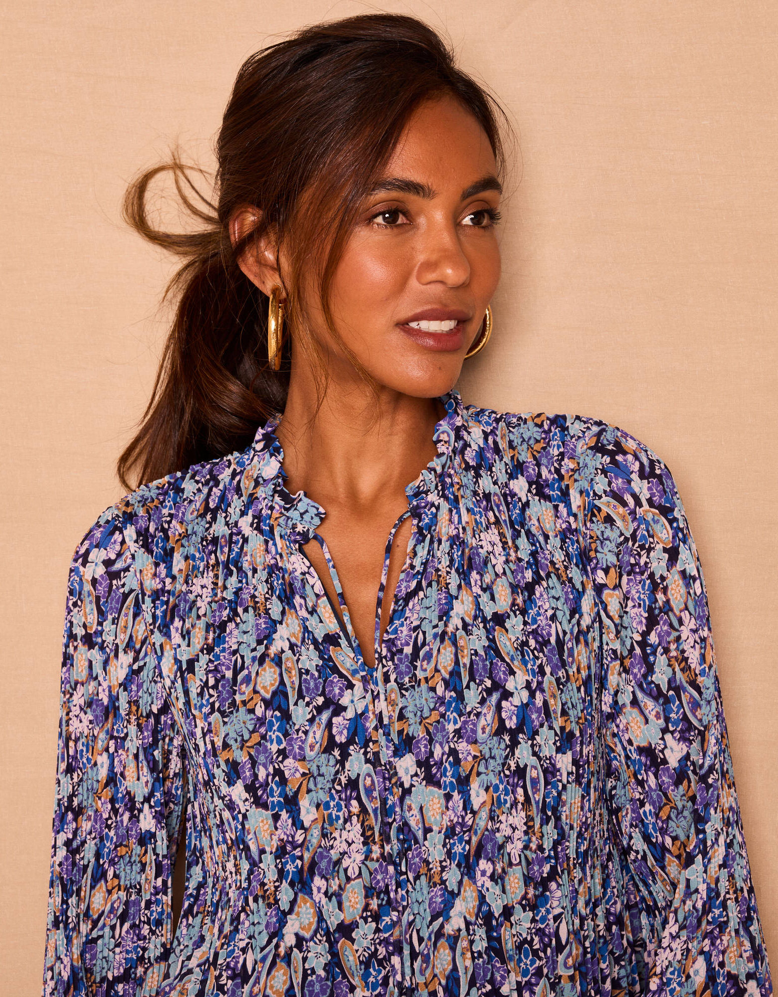 Blouse Tunique Blancheporte Taille 58 Imprimée Marine - Neuf Sans étiquettes