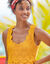 Robe plastron macramé (curry)