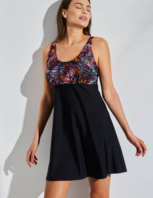 Robe de bain SAGUA (noir / rose)