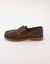 Chaussures homme forme bateau semelle crant&eacute;e (marron)