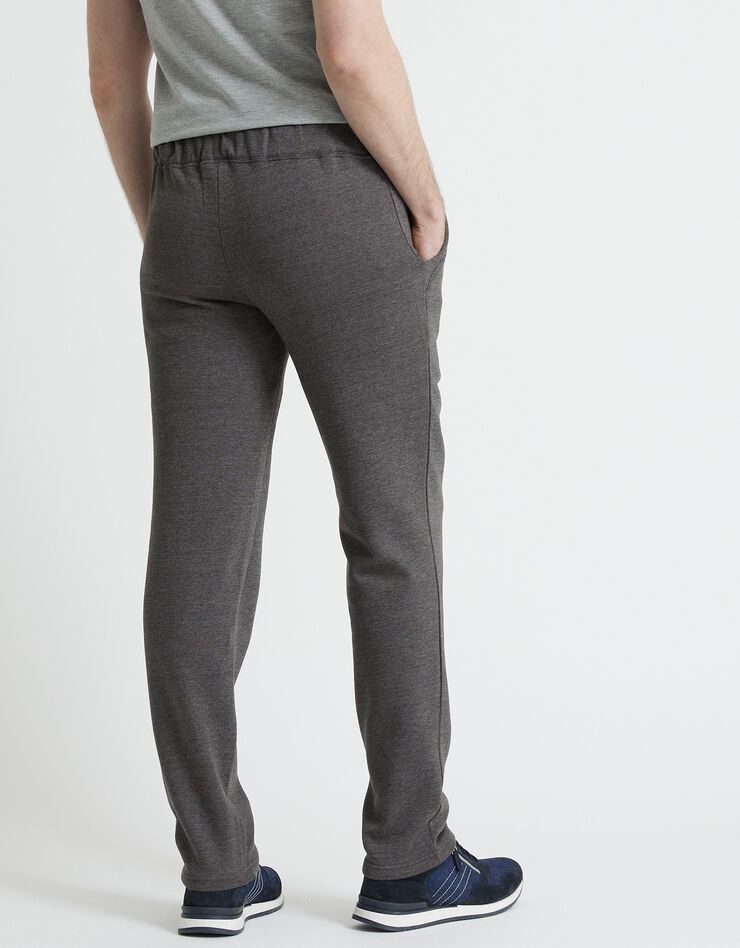 Pantalon jogging molleton bas droits (anthracite chiné) Pantalon jogging molleton bas droits (anthracite chiné)