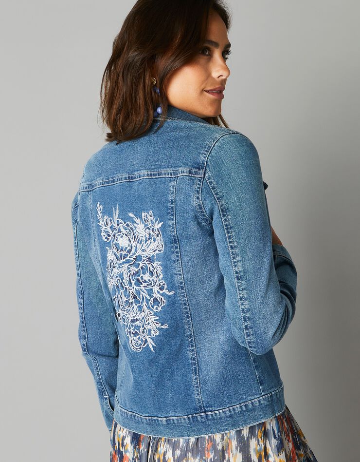 Veste brodée en jean (bleached) Veste brodée en jean (bleached)