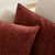 Housse de coussin tissage chenille - lot de 2 (tomette)