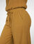 Pantalon large taille haute, gaze de coton (bronze)
