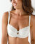 Soutien-gorge dentelle bicolore C&eacute;line -  avec armatures (ivoire)