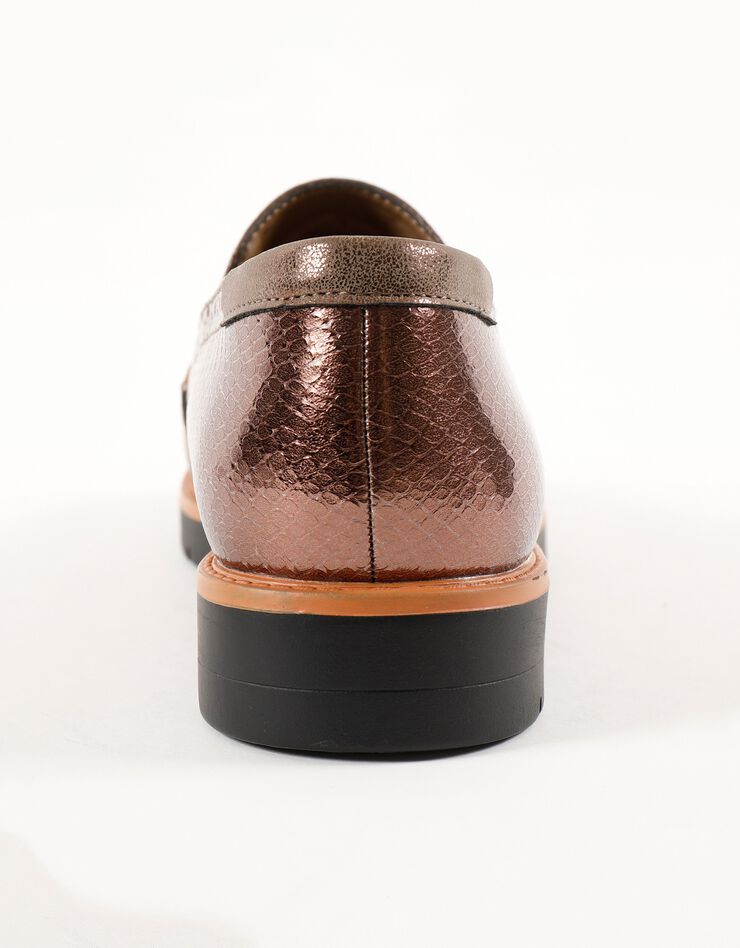 Slippers compensées à franges et pompons - marron (marron)