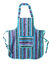 Tablier cuisine rayé forme bavette (vert)
