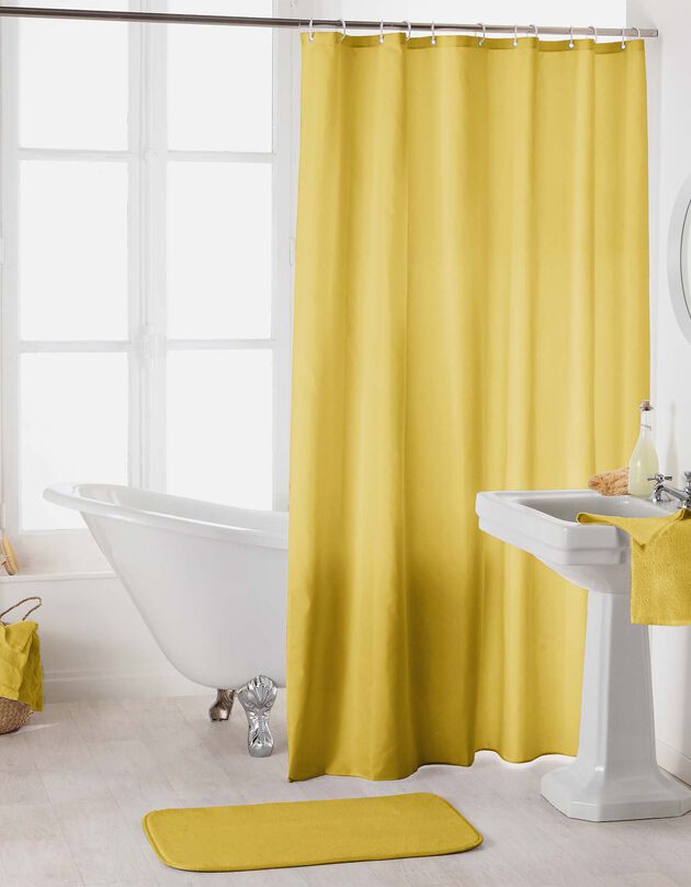 Rideau de douche uni Essencia (miel)