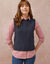 Pull col rond sans manches (marine)