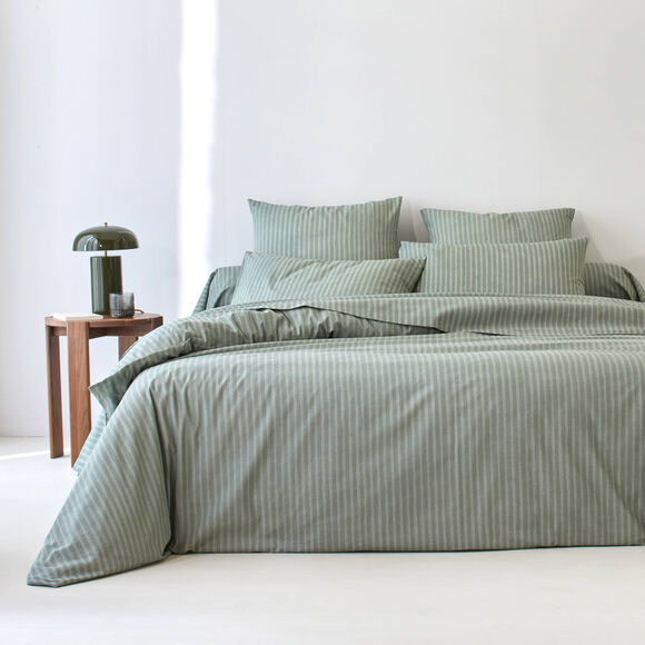 Linge de lit Charly - coton 52 fils/cm&sup2; (kaki clair)