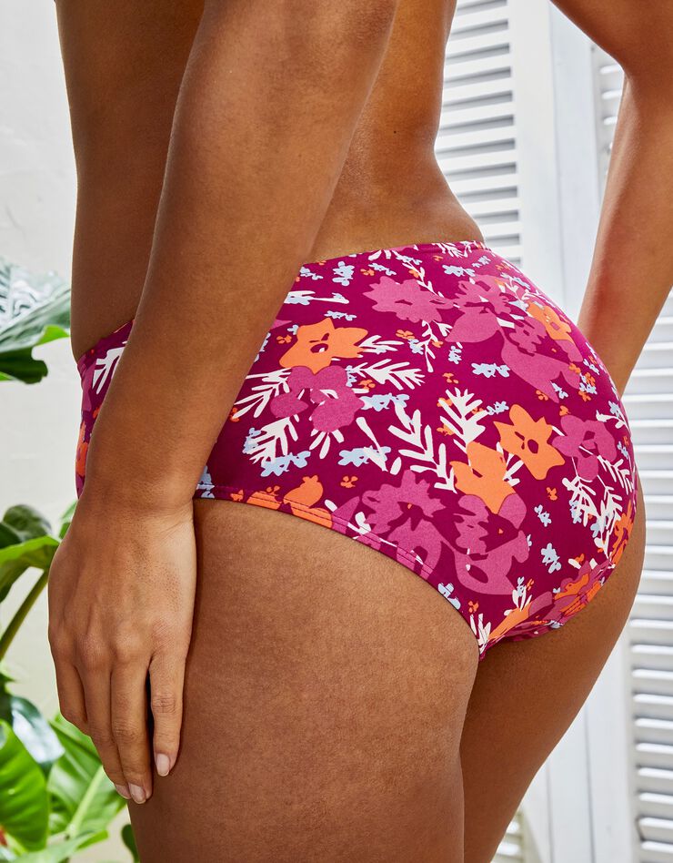 Culotte de bain maxi Manati, ventre plat (prune / corail) Culotte de bain maxi Manati, ventre plat (prune / corail)