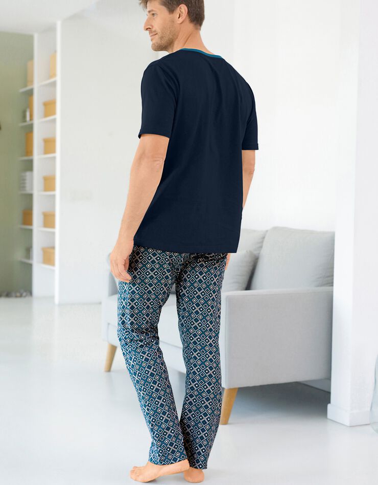 Pantalon pyjama imprimé (marine / bleu) Pantalon pyjama imprimé (marine / bleu)