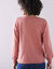 Cardigan boutonné, laine d'agneau (rose chiné)