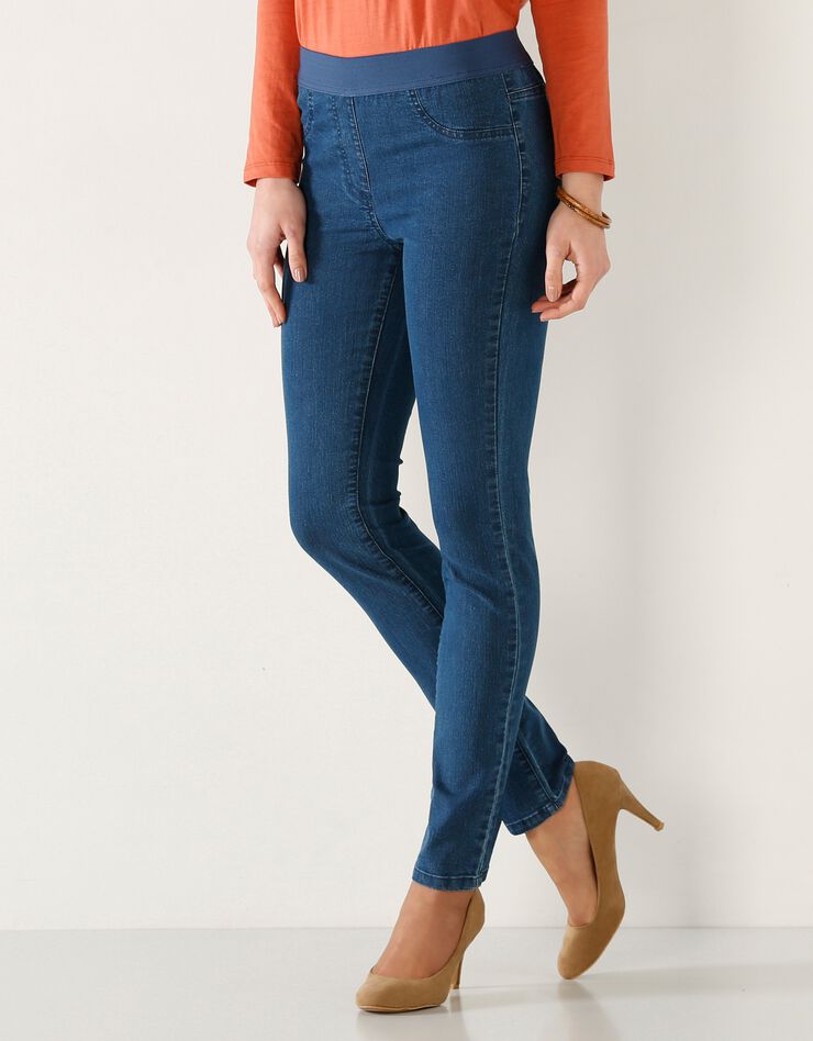 Jegging denim taille élastiquée - grande stature (stone) Jegging denim taille élastiquée - grande stature (stone)