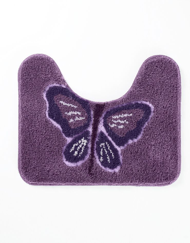 Tapis de bain fantaisie Papillons (violine)