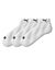 Chaussettes basses matelassées quarter - lot de 3 paires (blanc)