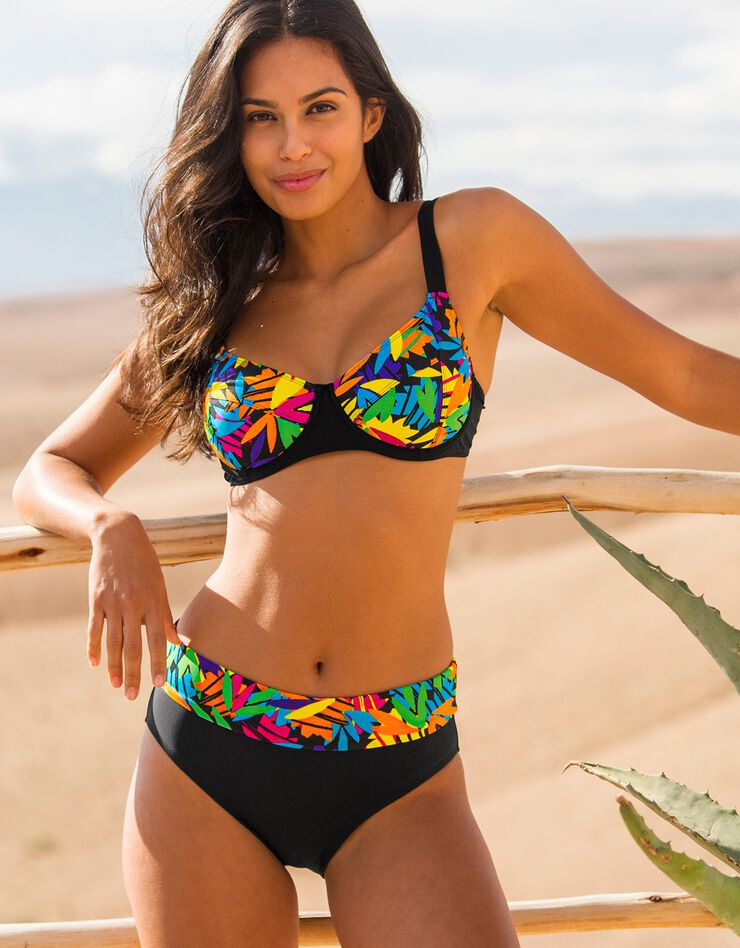 Slip ceinture modulable - Nebida (noir / multicolore)