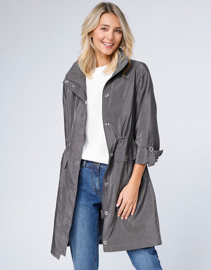 Parka à capuche déperlante (anthracite) Parka à capuche déperlante (anthracite)