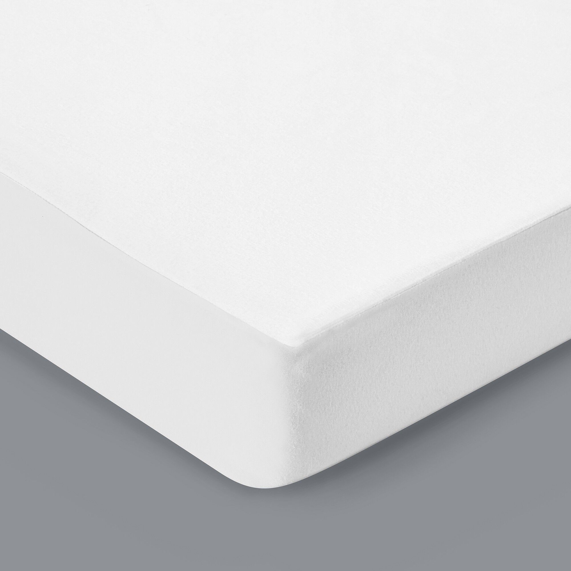 Protège Matelas Imperméable Alpes Blanc - Coton 200g/m², Taille 2x70x190 Cm, Traitement Anti-acariens - 7