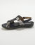 Sandales bicolores en cuir extra souple (marine)