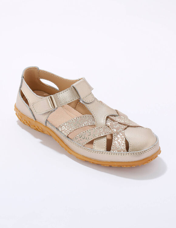  Chaussures en cuir souple (doré)