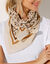 Foulard imprimé léopard (beige)