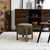 Tabouret cylindrique, pieds en  bois (vert)