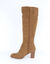 Bottes à talon avec lien cheville (caramel)
