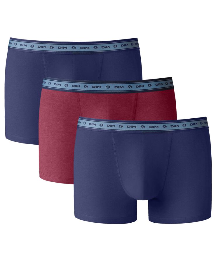 Boxer Green Bio - lot de 3 (rouge + bleu) Boxer Green Bio - lot de 3 (rouge + bleu)