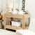 Panier de rangement tissu côtelé - lot de 3 (blanc)