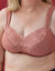 Soutien-gorge post-op&eacute;ratoire forme embo&icirc;tante en dentelle et microfibre - sans armatures (grenade)