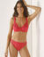 Culotte midi dentelle coton uni et imprimé pois Tropea - lot de 4 (rose)