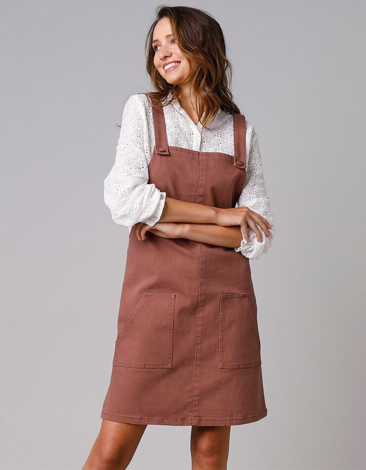 Robe chasuble salopette, twill (noisette) Robe chasuble salopette, twill (noisette)
