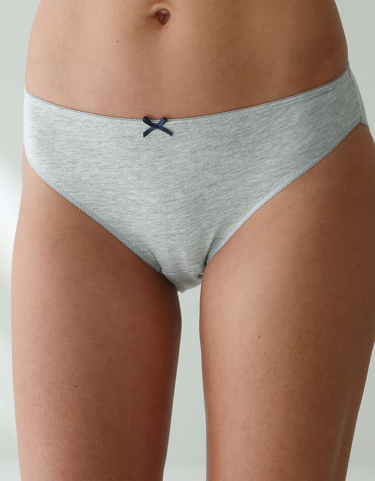 Slip coton imprimé "bicyclette" - lot de 4 (marine / rose) Slip coton imprimé "bicyclette" - lot de 4 (marine / rose)