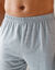 Short pyjama coton uni (gris chiné)