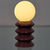 Lampe à poser LED à piles, en céramique  (terracotta)
