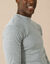 T-shirt sous-v&ecirc;tement homme col montant manches longues chaleur intense - lot de 2 (gris chin&eacute;)